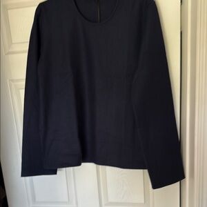 Gran Sasso Navy Long Sleeve Top